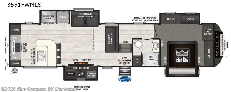 2019 Keystone Sprinter 3551mls #UT950536 - For Sale in Ladson, SC