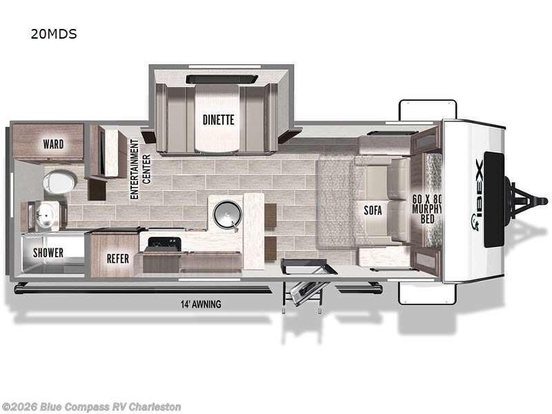 2023 Forest River IBEX 20MDS - Used Travel Trailer For Sale by Blue Compass RV Charleston in Ladson, South Carolina features Slideout