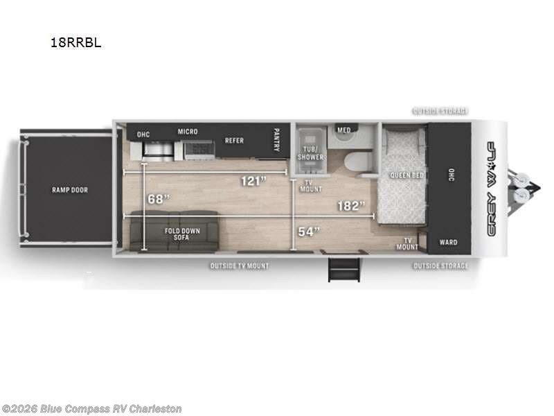 2021 Forest River Cherokee Grey Wolf Black Label 18RRBL - Used Toy Hauler For Sale by Blue Compass RV Charleston in Ladson, South Carolina