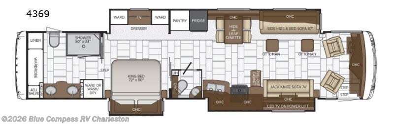 2019 Newmar Ventana 4369 - Used Class A For Sale by Blue Compass RV Charleston in Ladson, South Carolina features Slideout