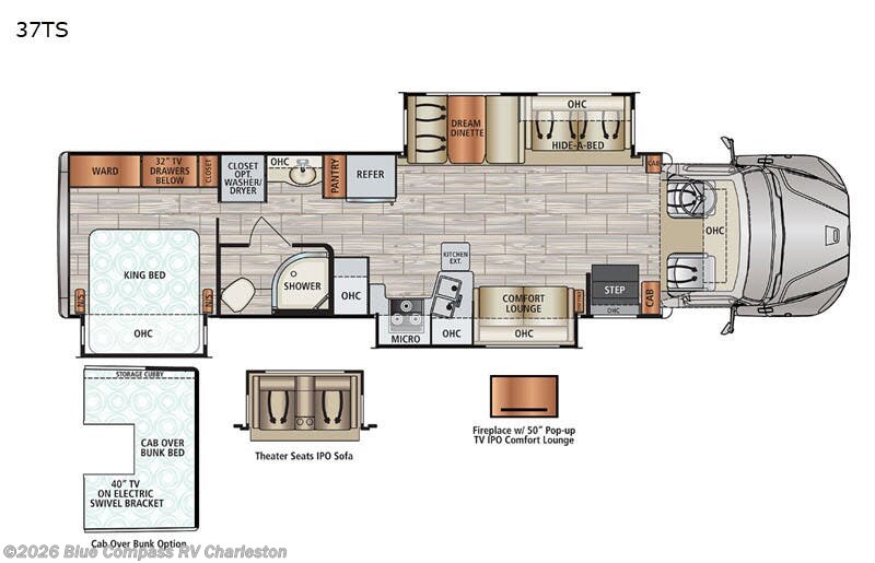 2020 Dynamax Corp DX3 37TS - Used Super C For Sale by Blue Compass RV Charleston in Ladson, South Carolina features Slideout