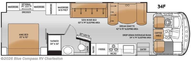2015 Thor Motor Coach Windsport 34f - Used Class A For Sale by Blue Compass RV Charleston in Ladson, South Carolina features Slideout