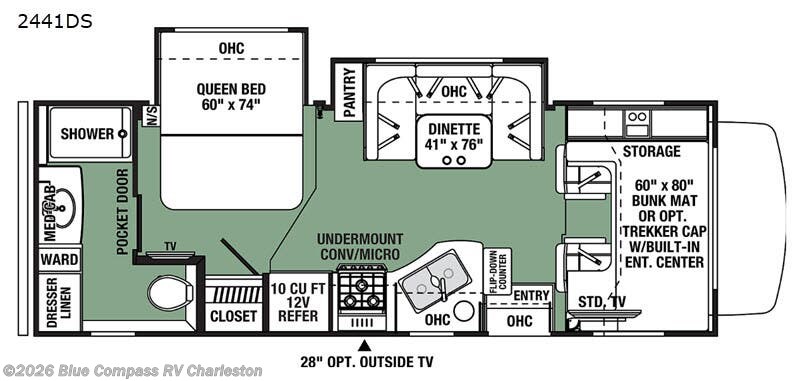 2020 Forest River Forester 2441DS - Used Class C For Sale by Blue Compass RV Charleston in Ladson, South Carolina features Slideout