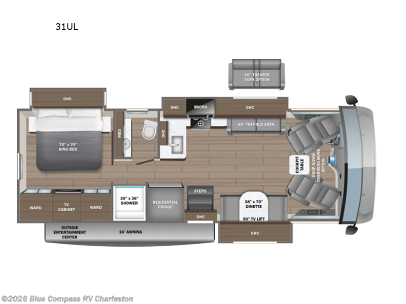 2027 Entegra Coach Vision XL 31UL - New Class A For Sale by Blue Compass RV Charleston in Ladson, South Carolina features Slideout