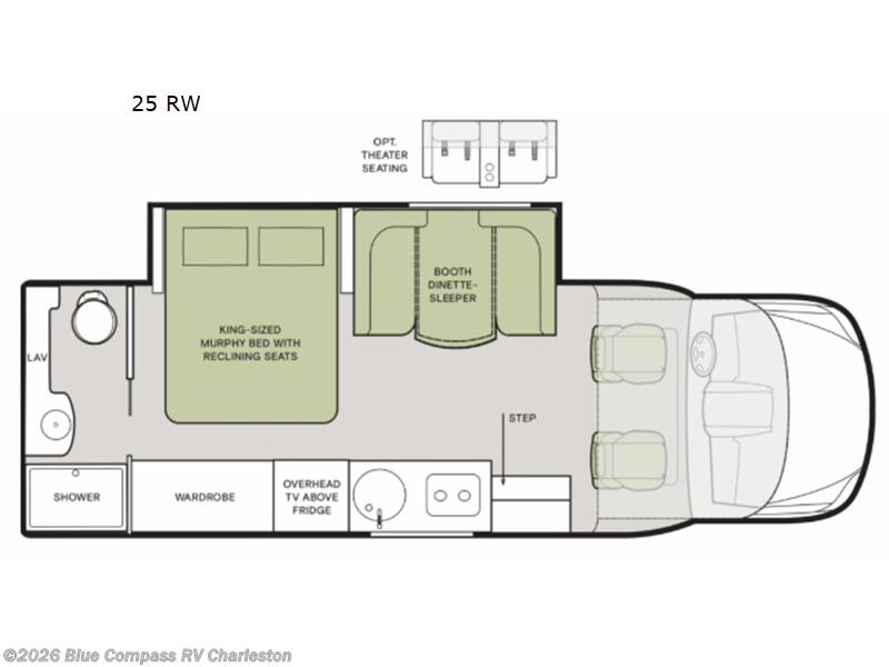 2027 Tiffin Wayfarer 25 RW - New Class C For Sale by Blue Compass RV Charleston in Ladson, South Carolina features Slideout