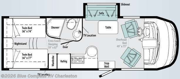 2010 Winnebago Via 25T - Used Class A For Sale by Blue Compass RV Charleston in Ladson, South Carolina features Slideout
