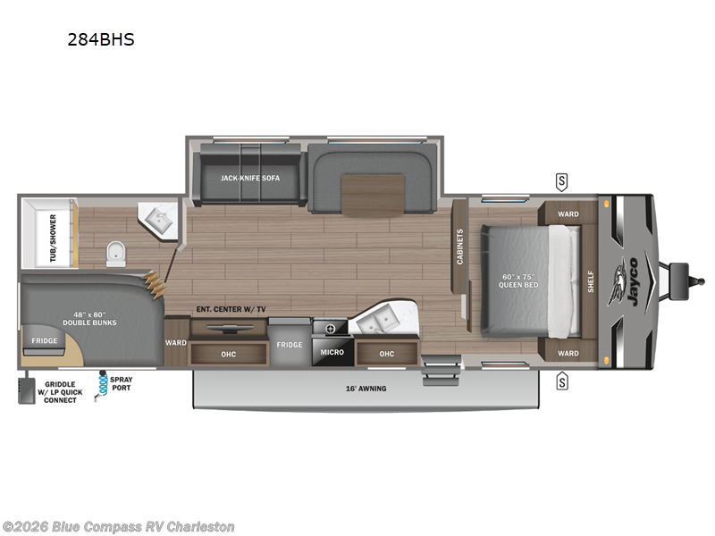 2024 Jayco Jay Flight 284BHS - Used Travel Trailer For Sale by Blue Compass RV Charleston in Ladson, South Carolina features Slideout