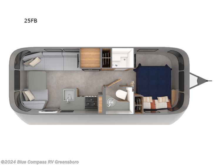 New 2024 Airstream Trade Wind 25FB available in Colfax, North Carolina