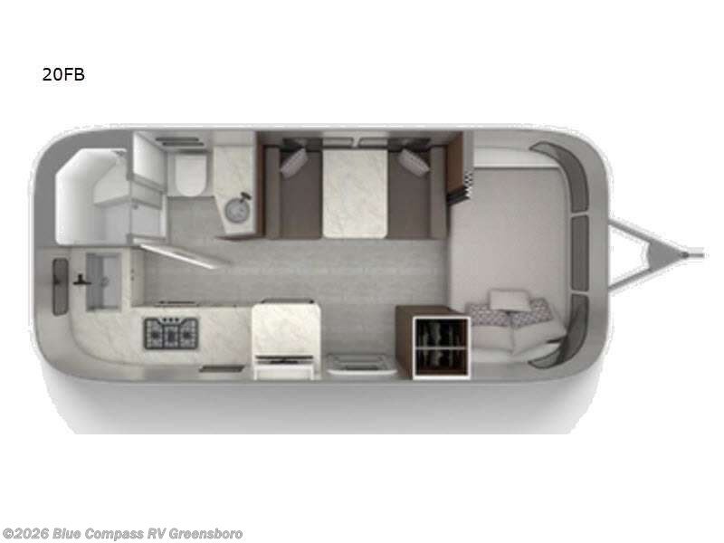2022 Airstream Caravel 20FB - Used Travel Trailer For Sale by Blue Compass RV Greensboro in Colfax, North Carolina