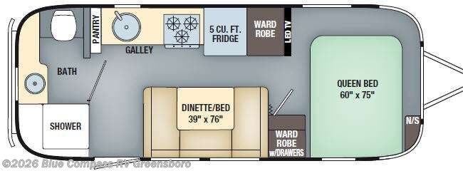 2017 Airstream International 23FB - Used Travel Trailer For Sale by Blue Compass RV Greensboro in Colfax, North Carolina