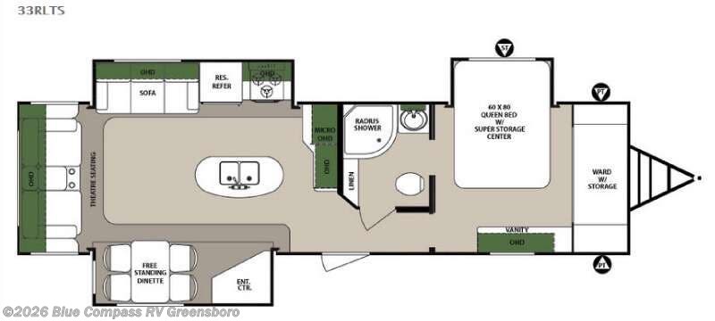 2016 Forest River Surveyor 33RLTS - Used Travel Trailer For Sale by Blue Compass RV Greensboro in Colfax, North Carolina features Slideout