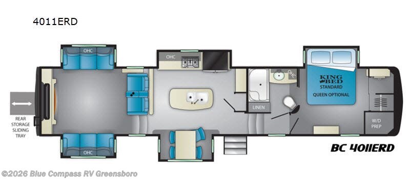 2019 Heartland Big Country 4011 ERD - Used Fifth Wheel For Sale by Blue Compass RV Greensboro in Colfax, North Carolina features Slideout