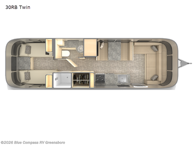 2022 Airstream Flying Cloud 30RB Twin - Used Travel Trailer For Sale by Blue Compass RV Greensboro in Colfax, North Carolina