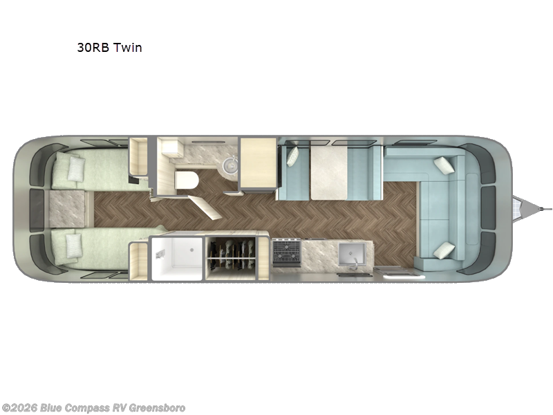 2027 Airstream International 30RB Twin - New Travel Trailer For Sale by Blue Compass RV Greensboro in Colfax, North Carolina