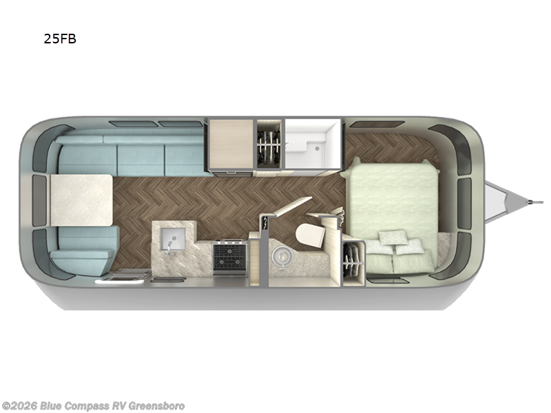 2026 Airstream International 25FB - New Travel Trailer For Sale by Blue Compass RV Greensboro in Colfax, North Carolina