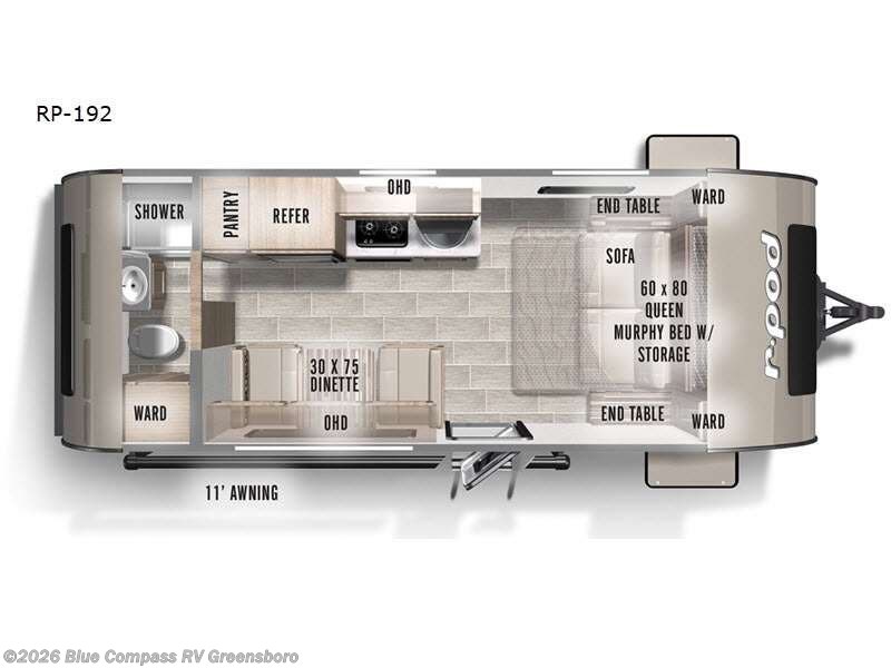 2022 Forest River R Pod RP-192 - Used Travel Trailer For Sale by Blue Compass RV Greensboro in Colfax, North Carolina