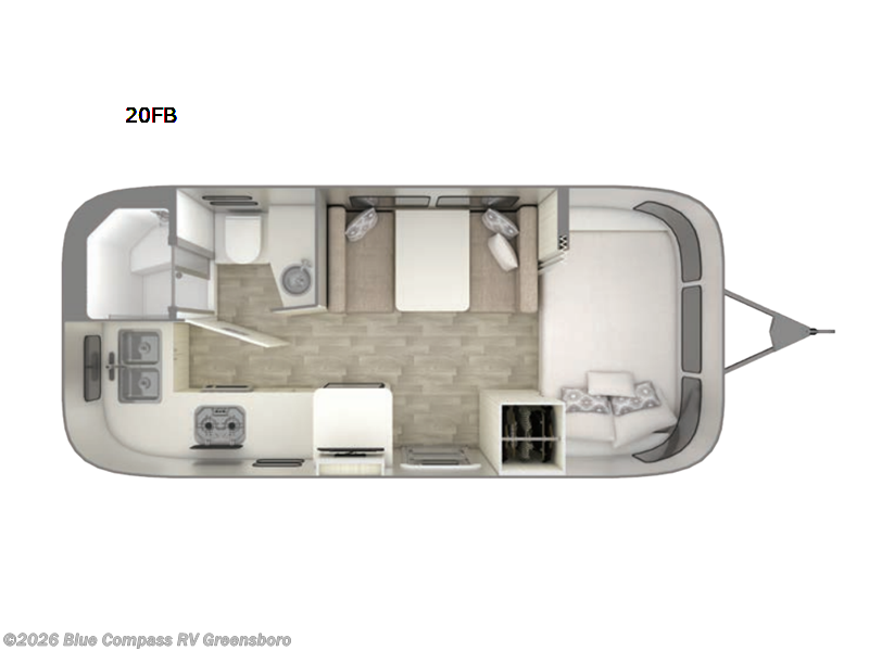 2027 Airstream Bambi 20FB - New Travel Trailer For Sale by Blue Compass RV Greensboro in Colfax, North Carolina
