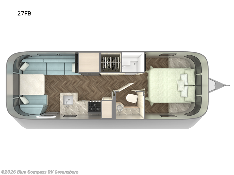 2027 Airstream International 27FB - New Travel Trailer For Sale by Blue Compass RV Greensboro in Colfax, North Carolina