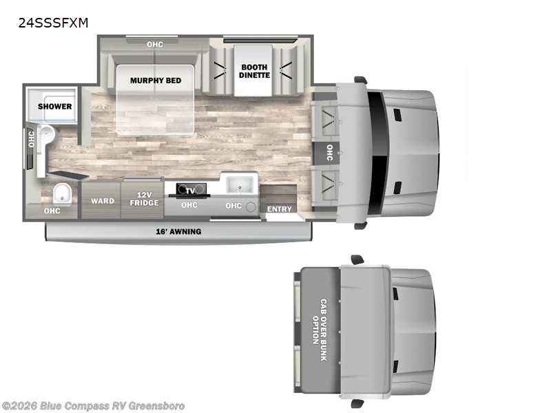 2025 Dynamax Corp isata 3 24SSSFXM - Used Class C For Sale by Blue Compass RV Greensboro in Colfax, North Carolina features Slideout
