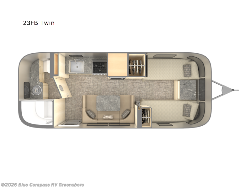2025 Airstream Flying Cloud 23FBT - Used Travel Trailer For Sale by Blue Compass RV Greensboro in Colfax, North Carolina