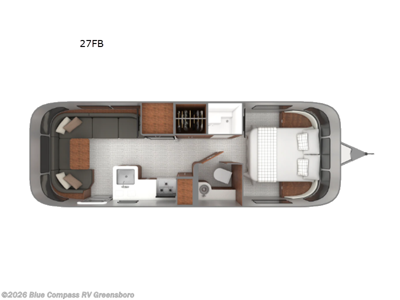 2026 Airstream Globetrotter 27FB - Used Travel Trailer For Sale by Blue Compass RV Greensboro in Colfax, North Carolina