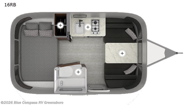 2020 Airstream Caravel 16RB - Used Travel Trailer For Sale by Blue Compass RV Greensboro in Colfax, North Carolina