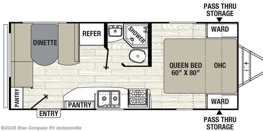 2017 Coachmen Freedom Express 204RD - Used Travel Trailer For Sale by Blue Compass RV Jacksonville in Jacksonville, Florida