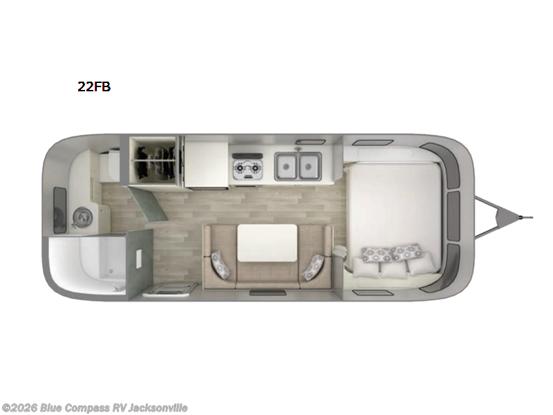 2026 Airstream Bambi 22FB - New Travel Trailer For Sale by Blue Compass RV Jacksonville in Jacksonville, Florida
