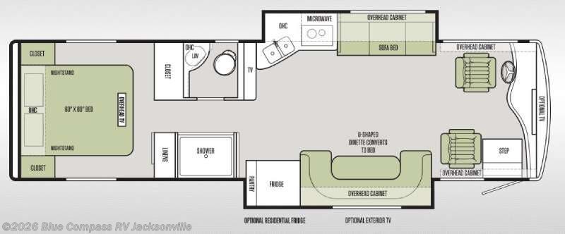 2015 Tiffin Allegro Breeze 32br - Used Class A For Sale by Blue Compass RV Jacksonville in Jacksonville, Florida features Slideout