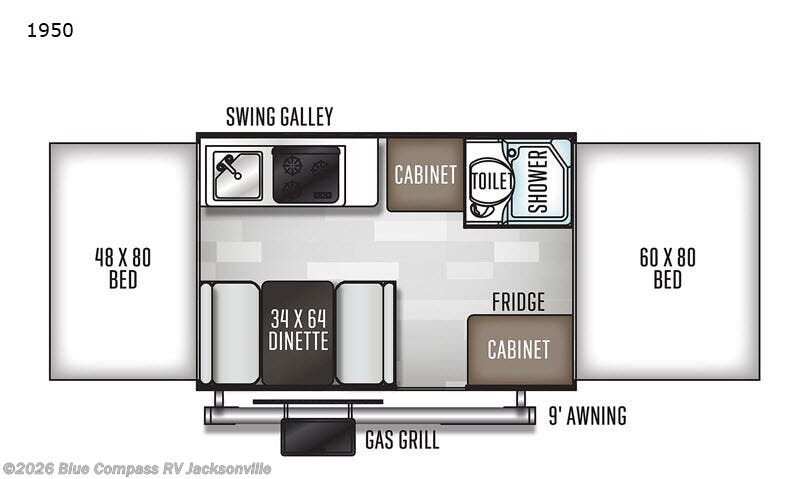 2020 Forest River Rockwood Freedom Series 1950 - Used Popup For Sale by Blue Compass RV Jacksonville in Jacksonville, Florida