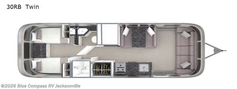2021 Airstream Classic 30RB Twin - Used Travel Trailer For Sale by Blue Compass RV Jacksonville in Jacksonville, Florida