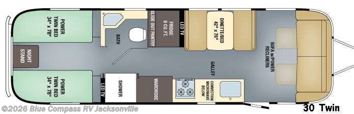 2016 Airstream Classic 30RBT - Used Travel Trailer For Sale by Blue Compass RV Jacksonville in Jacksonville, Florida