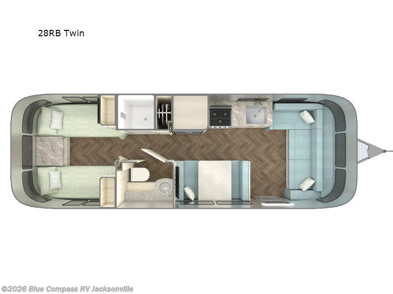 2026 Airstream International 28RB Twin - New Travel Trailer For Sale by Blue Compass RV Jacksonville in Jacksonville, Florida
