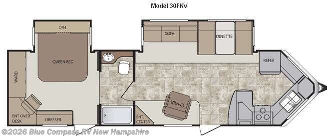2012 Keystone Cougar X-Lite 30FKV - Used Travel Trailer For Sale by Blue Compass RV New Hampshire in Epsom, New Hampshire features Slideout