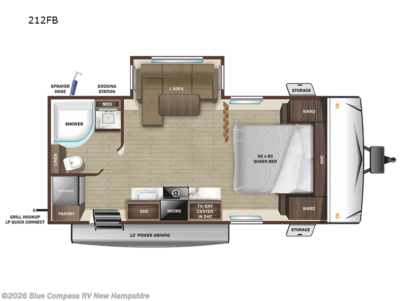 2025 Starcraft Super Lite 212FB - New Travel Trailer For Sale by Blue Compass RV New Hampshire in Epsom, New Hampshire features Slideout