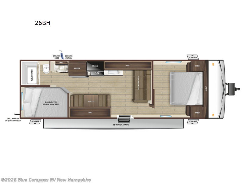 2026 Starcraft Autumn Ridge 26BH - New Travel Trailer For Sale by Blue Compass RV New Hampshire in Epsom, New Hampshire