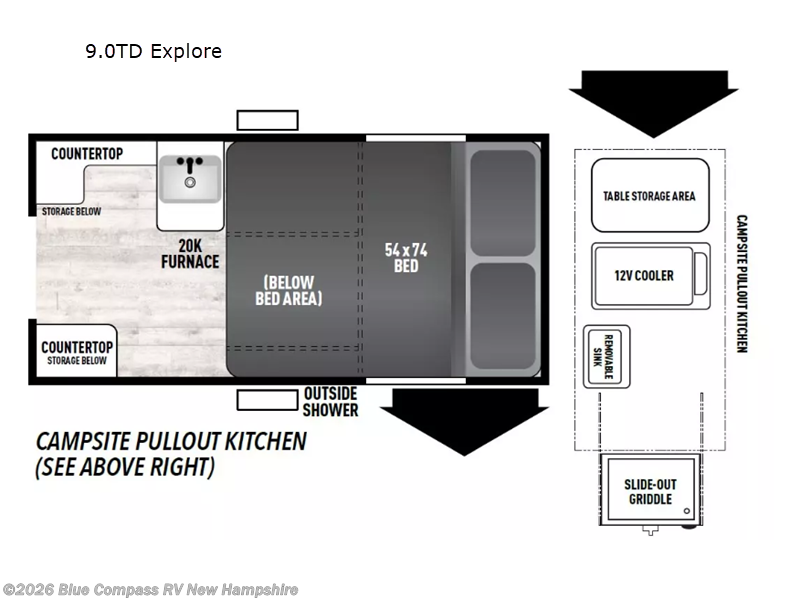 2024 Coachmen Clipper Camping Trailers 9.0 TD Explore - Used Travel Trailer For Sale by Blue Compass RV New Hampshire in Epsom, New Hampshire