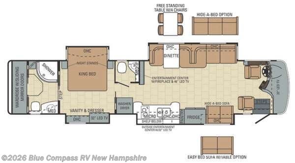 2014 Entegra Coach Anthem 42RBQ - Used Class A For Sale by Blue Compass RV New Hampshire in Epsom, New Hampshire features Slideout