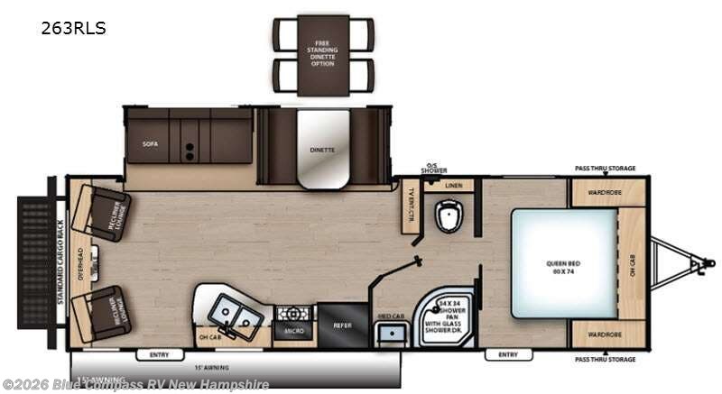 2021 Coachmen Catalina Legacy 263RLS - Used Travel Trailer For Sale by Blue Compass RV New Hampshire in Epsom, New Hampshire features Slideout