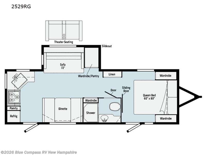 2021 Winnebago Minnie 2529RG - Used Travel Trailer For Sale by Blue Compass RV New Hampshire in Epsom, New Hampshire features Slideout