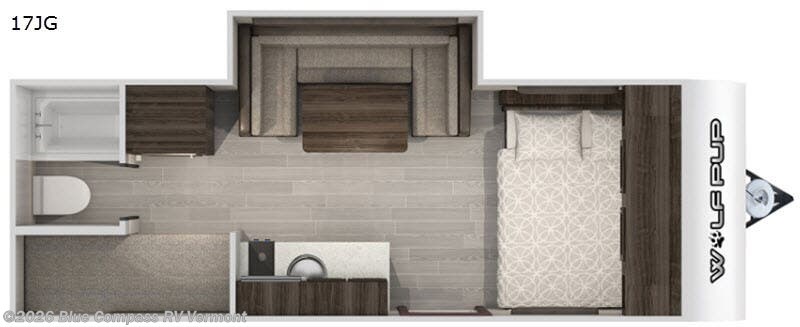 2020 Forest River Cherokee Wolf Pup 17JG - Used Travel Trailer For Sale by Blue Compass RV Vermont in East Montpelier, Vermont features Slideout