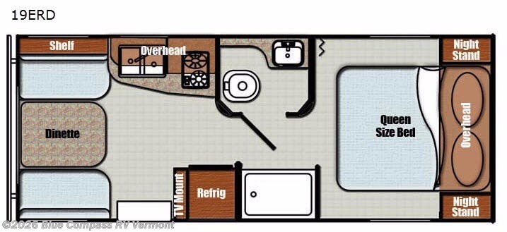 2019 Gulf Stream Vista Cruiser 19ERD - Used Travel Trailer For Sale by Blue Compass RV Vermont in East Montpelier, Vermont