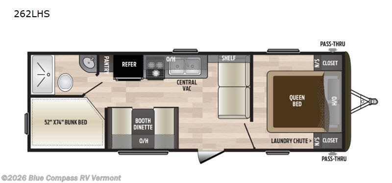 2019 Keystone Hideout 262LHS - Used Travel Trailer For Sale by Blue Compass RV Vermont in East Montpelier, Vermont