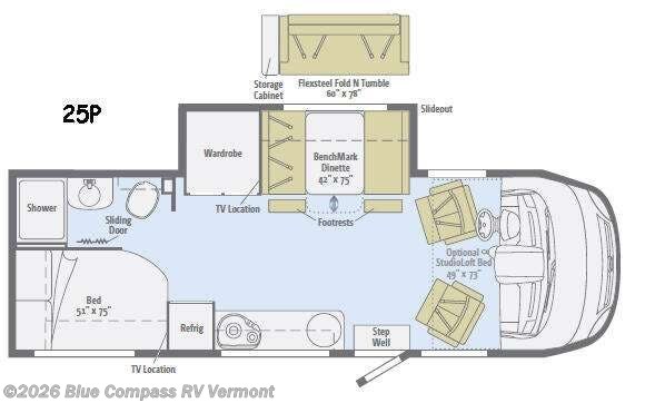 2016 Winnebago Via 25P - Used Class A For Sale by Blue Compass RV Vermont in East Montpelier, Vermont features Slideout