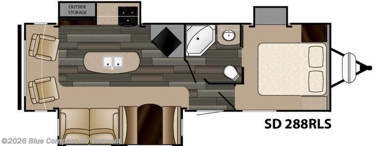 2015 Heartland Sundance 2880RLT - Used Travel Trailer For Sale by Blue Compass RV Vermont in East Montpelier, Vermont features Slideout