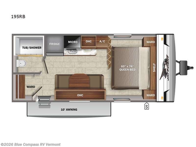 2022 Jayco Jay Flight SLX 7 195RB - Used Travel Trailer For Sale by Blue Compass RV Vermont in East Montpelier, Vermont