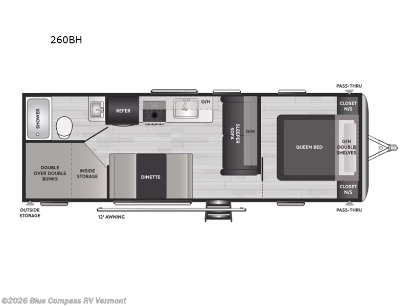 2021 Keystone Springdale 260BH - Used Travel Trailer For Sale by Blue Compass RV Vermont in East Montpelier, Vermont