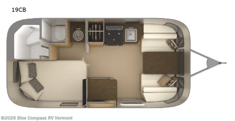 2018 Airstream Flying Cloud 19CB - Used Travel Trailer For Sale by Blue Compass RV Vermont in East Montpelier, Vermont
