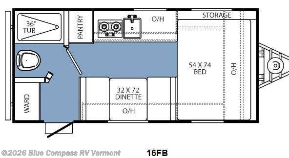 2014 Coachmen Clipper Ultra-Lite 16FB - Used Travel Trailer For Sale by Blue Compass RV Vermont in East Montpelier, Vermont