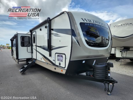 &lt;p&gt;50 AMP, 2 15k AC&#39;S, OUTDOOR KITCHEN, FIBERGLASS SIDING TRAVEL TRAILER, 200 WATT ROOF MOUNTED SOLAR - 2024 Forest River Wildwood Heritage Glen 271RL - *** Price Includes Prep *** - National Shipping Available&lt;/p&gt;
&lt;p&gt;The 271RL offers you not 1, but 2 MASSIVE windows facing your campsite. They&#39;re complimented by a panoramic picture window situated on the rear wall. Enjoy a pantry big enough for that extra-long camping trip you&#39;ve been dreaming of. The impressive storage follows through to your bedroom.&lt;/p&gt;
&lt;p&gt;CAMBRIDGE INTERIOR DECOR&lt;/p&gt;
&lt;p&gt;UPGRADE OPTIONS PACKAGE&lt;/p&gt;
&lt;p&gt;VIP PACKAGE&lt;/p&gt;
&lt;p&gt;FREE STANDING DINETTE&lt;/p&gt;
&lt;p&gt;200 WATT ROOF MOUNTED SOLAR PACKAGE 200W PANEL, 30AMP CHARGE CONTROLLER, 12V BATTERY&lt;/p&gt;
&lt;p&gt;2ND 15K A/C IN BEDROOM&amp;nbsp;&lt;/p&gt;
&lt;p&gt;VIP PACKAGE - FULL SIZE TRAVEL TRAILERS (INCLUDED)&lt;br /&gt;EXTRA LARGE MAX-TINT PANORAMIC WINDOW PACKAGE&lt;br /&gt;12V HEAT PADS ON ALL HOLDING TANKS&lt;br /&gt;RECESSED GLASS STOVE TOP COVER&lt;br /&gt;MIDNIGHT GLASS RANGE HOOD&lt;br /&gt;MIDNIGHT GLASS MICROWAVE&lt;br /&gt;BACK UP CAMERA PREP&lt;br /&gt;STEP ABOVE ALUMINUM ENTRY STEPS (MAIN ENTRY DOOR)&lt;br /&gt;50&quot; LED TV &amp;amp; FURRION SOUNDBAR W/ FM, BLUETOOTH, HDMI &amp;amp; USB&lt;br /&gt;UP SINK COVER&lt;br /&gt;POWER STABILIZER AND TONGUE JACKS&lt;br /&gt;FRICTION DOOR HINGE&lt;br /&gt;BAGGAGE DOOR MAGNETS &amp;amp; EASY PULL SLAM LATCHES&lt;br /&gt;LED AWNING, FRONT CAP, MARKER &amp;amp; TAIL LIGHTS&lt;br /&gt;31&quot; GLASS MIRROR FRONT ELECTRIC FIREPLACE&lt;br /&gt;PORCELAIN TOILET&lt;br /&gt;Goodyear Endurance Tires (Included on all models built after 9/28/22)&lt;/p&gt;
&lt;p&gt;UPGRADED OPTIONS PACKAGE - FULL SIZE TRAVEL TRAILERS (INCLUDED)&lt;br /&gt;HIGH RISE FAUCET W/ PULL OUT SPRAYER&lt;br /&gt;SPARE TIRE &amp;amp; CARRIER&lt;br /&gt;OUTSIDE SHOWER&lt;br /&gt;15,000 BTU A/C DUCTED W/ QUICK COOL&lt;br /&gt;IVORY PERFORMANCE COLORED EXTERIOR FIBERERGLASS WITH SMOKED &lt;br /&gt;QUARTZ METALLIC ACCENTS&lt;br /&gt;CENTRAL SWITCH CENTER&lt;br /&gt;SOLAR PREP&lt;br /&gt;LIPPERT ON THE GO LADDER PREP&lt;br /&gt;LP QUICK CONNECT&lt;br /&gt;EXTRA WIDE 30&quot; ENTRANCE DOOR&lt;br /&gt;TRI-FOLD SLEEPER SOFA OR THEATER SOFA&lt;/p&gt;